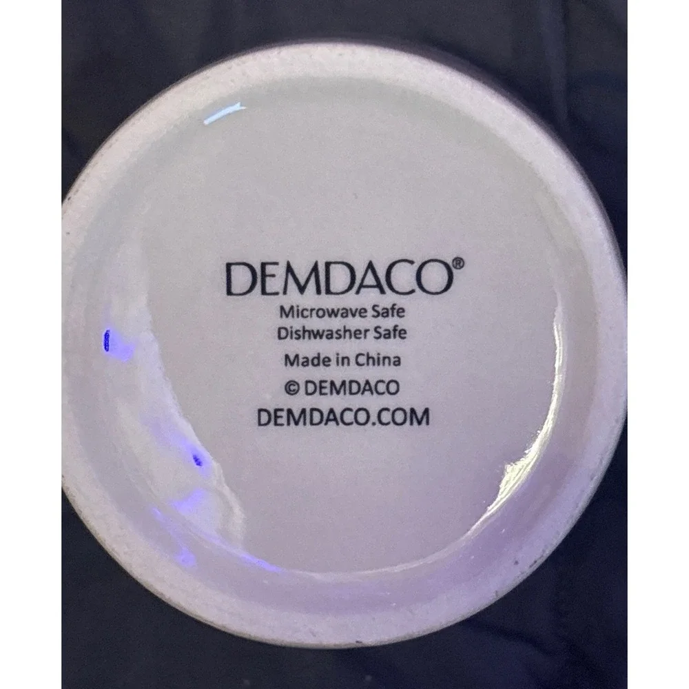 NEW DEMDACO‎ Hooray Celebration Mug Polka Dot Ceramic Coffee Cup
